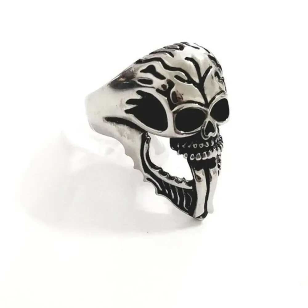 New‎ stainless steel skull ring size 12